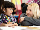 Teacher Carrie Sanderson in her classroom at El Dorado Elementary school in Visitation Valley, San Francisco. Teacher Carrie Sanderson in her classroom at El Dorado Elementary school in Visitation Valley, San Francisco.