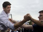 Rep. Paul Ryan greets supporters during a campaign rally Sunday in Waukesha, Wis. Rep. Paul Ryan greets supporters during a campaign rally Sunday in Waukesha, Wis.