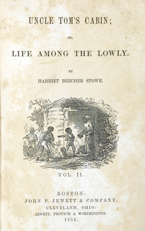 Harriet Beecher Stowe's Uncle Tom's Cabin was the best-selling novel of the 19th century. This copy belonged to civil rights leader Susan B. Anthony. Harriet Beecher Stowe's Uncle Tom's Cabin was the best-selling novel of the 19th century. This copy belonged to civil rights leader Susan B. Anthony.