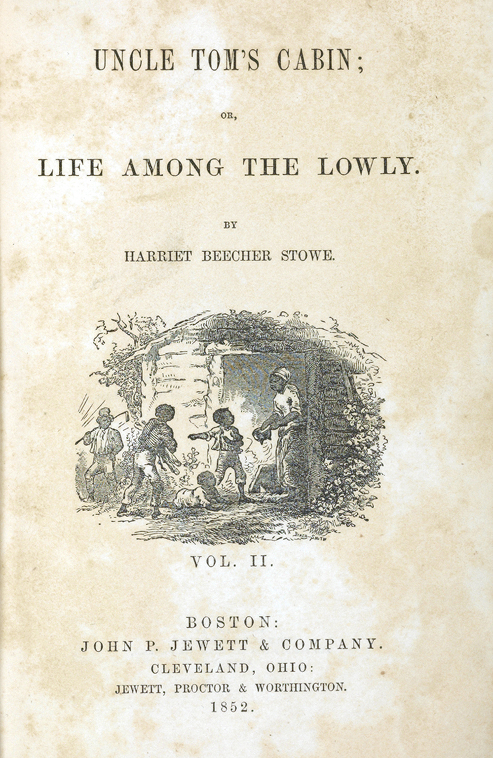 Harriet Beecher Stowe's Uncle Tom's Cabin was the best-selling novel of the 19th century. This copy belonged to civil rights leader Susan B. Anthony.
