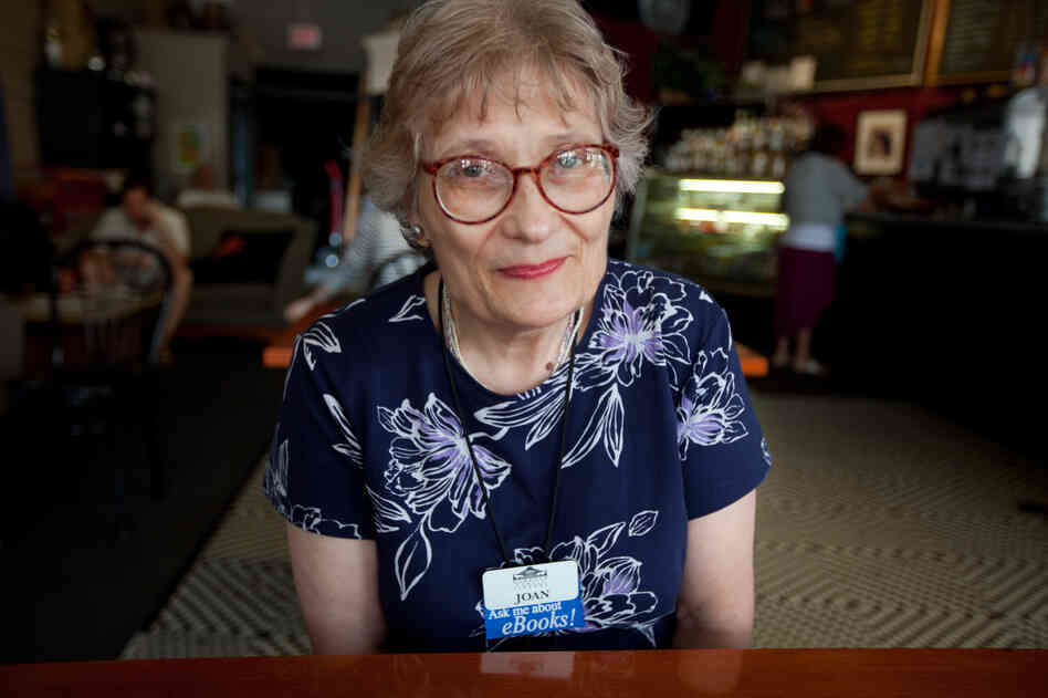 Joan Kaeding is a reference assistant at the Oshkosh Public Library. NPR talked to her at New Moon Cafe in downtown Oshkosh. She says she's fielding lots of questions at the library about the new health care law. Joan Kaeding is a reference assistant at the Oshkosh Public Library. NPR talked to her at New Moon Cafe in downtown Oshkosh. She says she's fielding lots of questions at the library about the new health care law.
