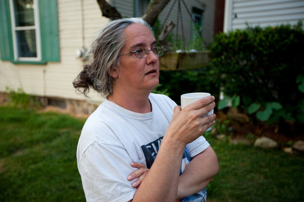 Michelle BarlondSmith and her husband lived in a riverfront trailer park. BarlondSmith says the sickening fumes from the oil lasted for months.