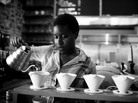 Samantha Kerr prepares coffee at Artifact Coffee in Baltimore, MD. Samantha Kerr prepares coffee at Artifact Coffee in Baltimore, MD.