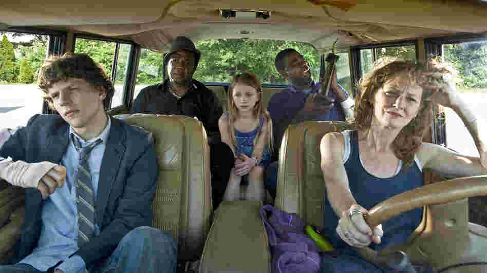 Eli (Jesse Eisenberg) and his mother, Penny (Melissa Leo), fall in with Penny's inept drug dealer, Sprinkles (Tracy Morgan), in the trite new indie drama Why Stop Now. Eli (Jesse Eisenberg) and his mother, Penny (Melissa Leo), fall in with Penny's inept drug dealer, Sprinkles (Tracy Morgan), in the trite new indie drama Why Stop Now.