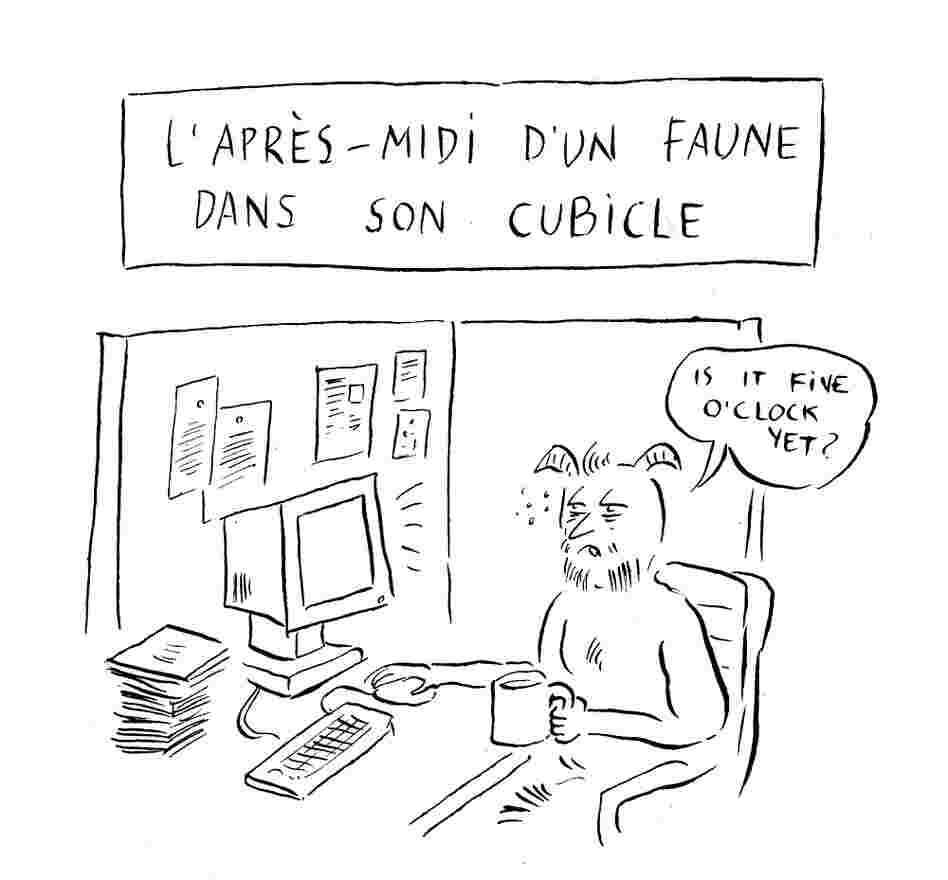 ["Prelude To The Afternoon Of A Faun In His Cubicle"] Claude Debussy, composer of Prelude To the Afternoon of a Faun, was born 150 years ago, Wednesday, Aug. 22. (Cartoon by Pablo Helguera)