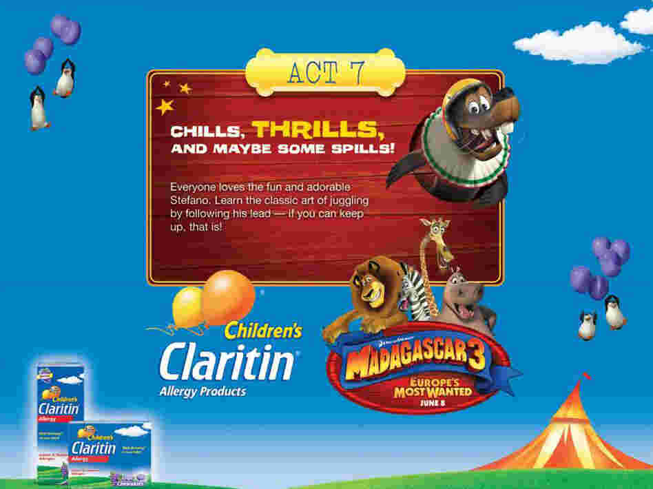 Some mommy bloggers threw parties with Madagascar 3-themed activities for kids. Here's one suggestion from Merck's Children's Claritin Facebook page. Some mommy bloggers threw parties with Madagascar 3-themed activities for kids. Here's one suggestion from Merck's Children's Claritin Facebook page.