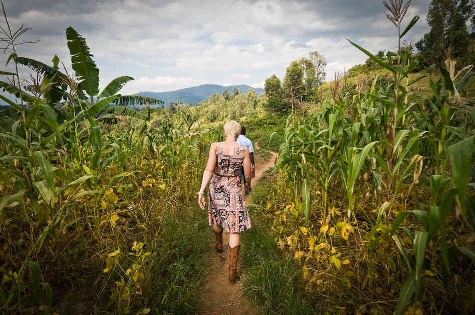 After the genocide in 1994, Rwanda's coffee industry privatized, and the farmers learned to produce premium coffee. Now their beans are sought by coffee buyers and gurus around the world. Here, Sarah Kluth, a buyer from Intelligentsia Coffee & Tea in the U.S., visits a washing station in western Rwanda.