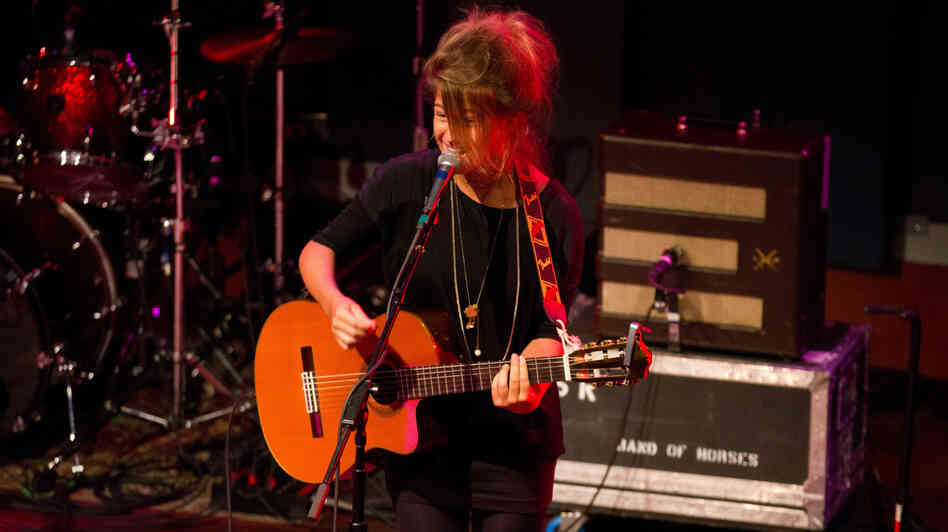 Selah Sue performs some songs at World Cafe Live in Philadelphia.