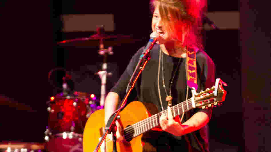 Selah Sue performs some songs at World Cafe Live in Philadelphia.