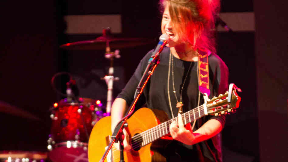 Selah Sue performs some songs at World Cafe Live in Philadelphia.