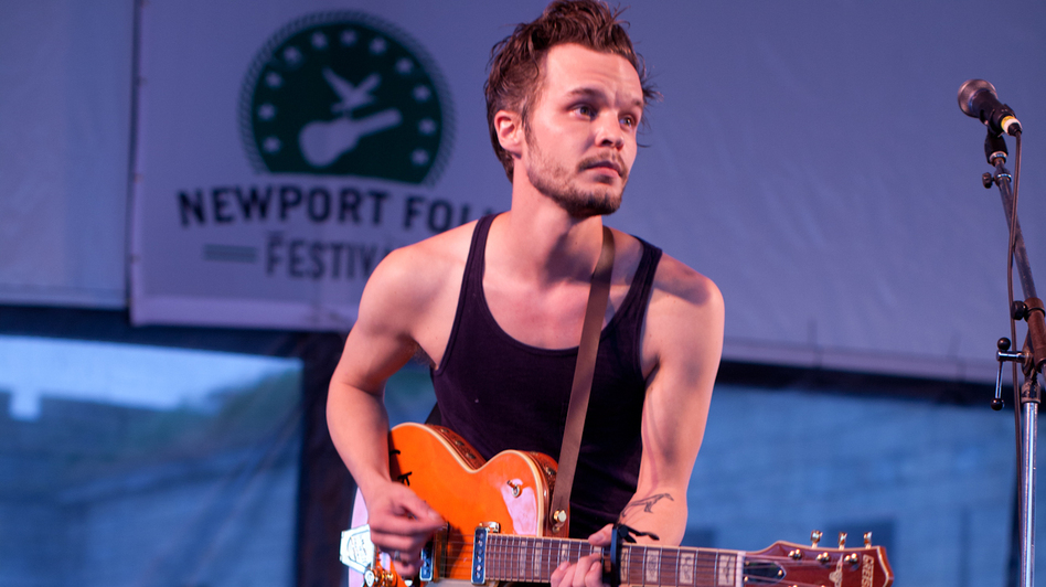 Tallest Man On Earth performs at the 2012 Newport Folk Festival.