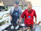 Republican Rep. Steve King of Iowa (right) flips pork chops at the Iowa State Fair in Des Moines while Terry Aupperle of Wiota watches. Aupperle lives in Cass County. He can't vote for King anymore because of redistricting. Republican Rep. Steve King of Iowa (right) flips pork chops at the Iowa State Fair in Des Moines while Terry Aupperle of Wiota watches. Aupperle lives in Cass County. He can't vote for King anymore because of redistricting.