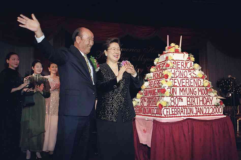 Moon celebrates his 80th birthday in 2000 in Washington, D.C. Religious leaders, diplomats and friends from 150 nations marked the occasion.