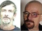 "Real" Walter White is at left. "TV Walter" is at right. "Real" Walter White is at left. "TV Walter" is at right.