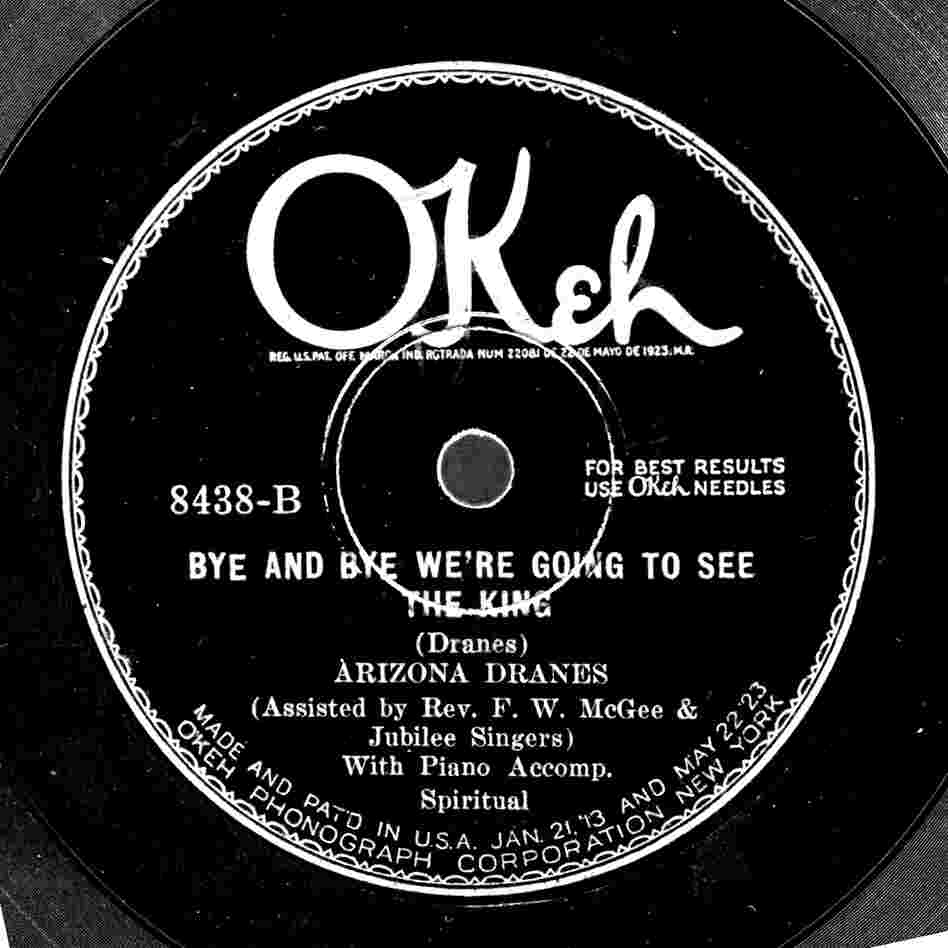 One of Dranes' Chicago recordings, released by Okeh Records.