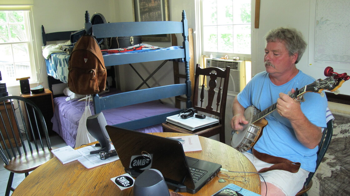 Tom Richter moved to Strawbery Banke so that he could concentrate on creating a new album of folk songs based on imagery of historic Portsmouth, N.H.