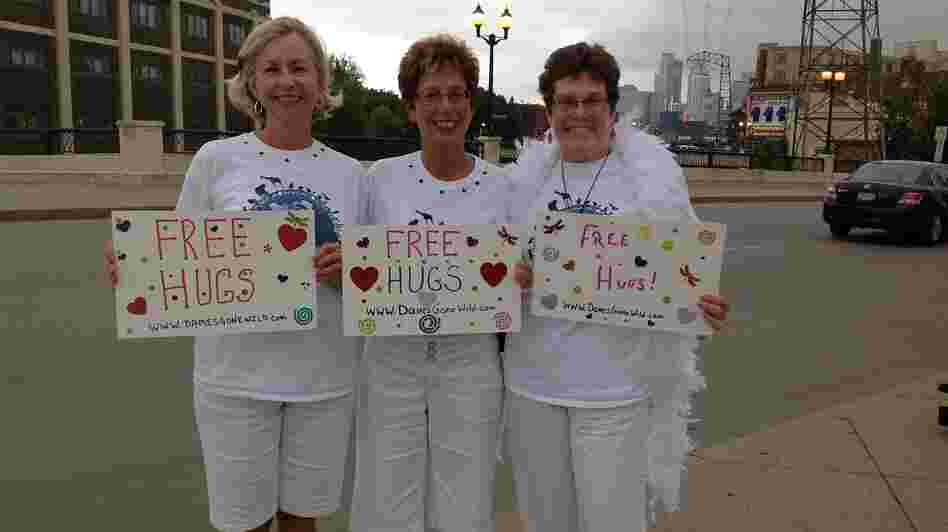 The women of Dames Gone Wild: Carol Hasbrouck, Sharon Saraga and Joyce Claflin.