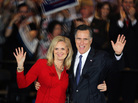 Republican presidential candidate Mitt Romney and his wife, Ann, greet supporters during an Illinois primary victory party in March. Republican presidential candidate Mitt Romney and his wife, Ann, greet supporters during an Illinois primary victory party in March.