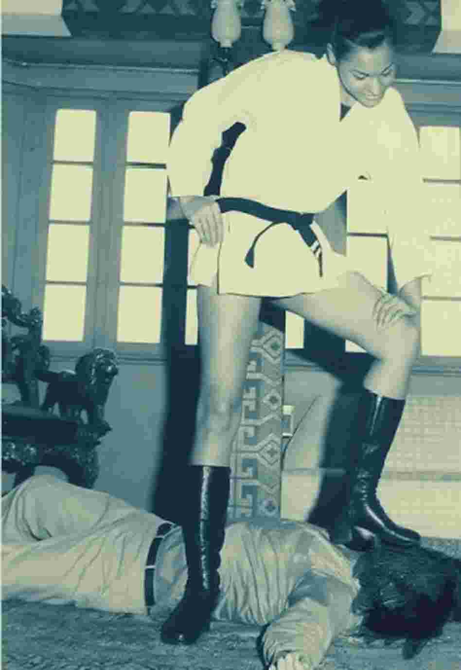 Rakhshanda Khattak, shown here in 1972, was one of Pakistan's leading fashion models in the 1970s, before quitting and leaving the country in 1979.