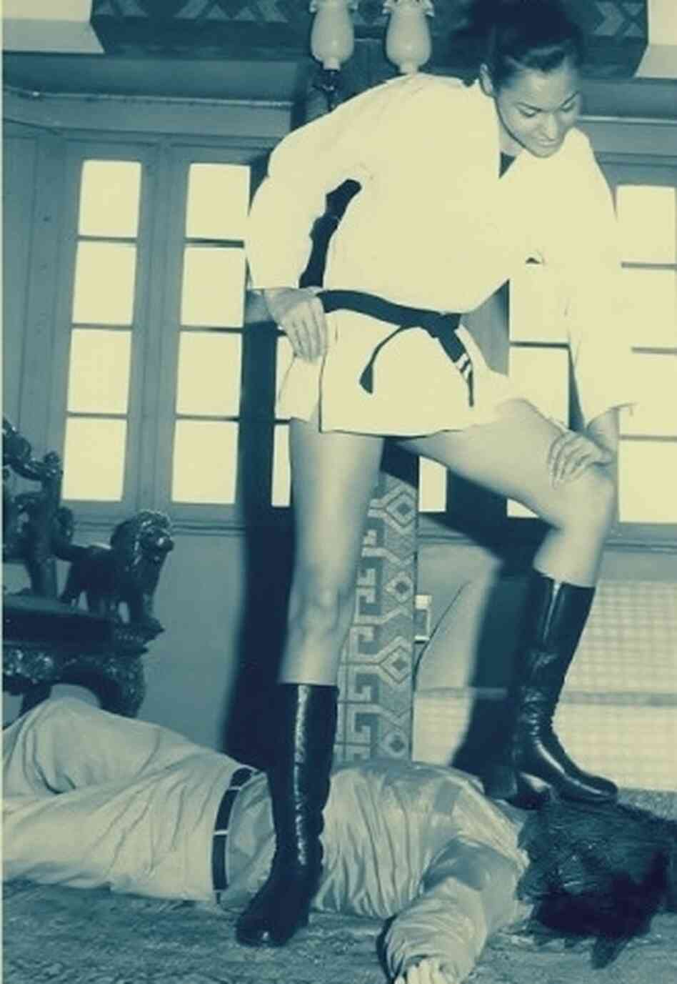 Rakhshanda Khattak, shown here in 1972, was one of Pakistan's leading fashion models in the 1970s, before quitting and leaving the country in 1979.