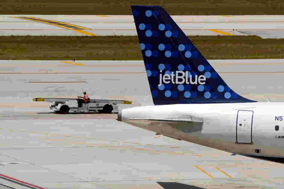 A JetBlue Airways aircraft.