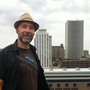 Adam Frank stands atop of the Wilder Building in Rochester, N.Y. Adam Frank stands atop of the Wilder Building in Rochester, N.Y.
