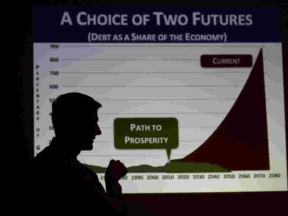 Rep. Paul Ryan, R-Wis., discusses Medicare, Medicaid and the federal budget last year, in Kenosha, Wis.