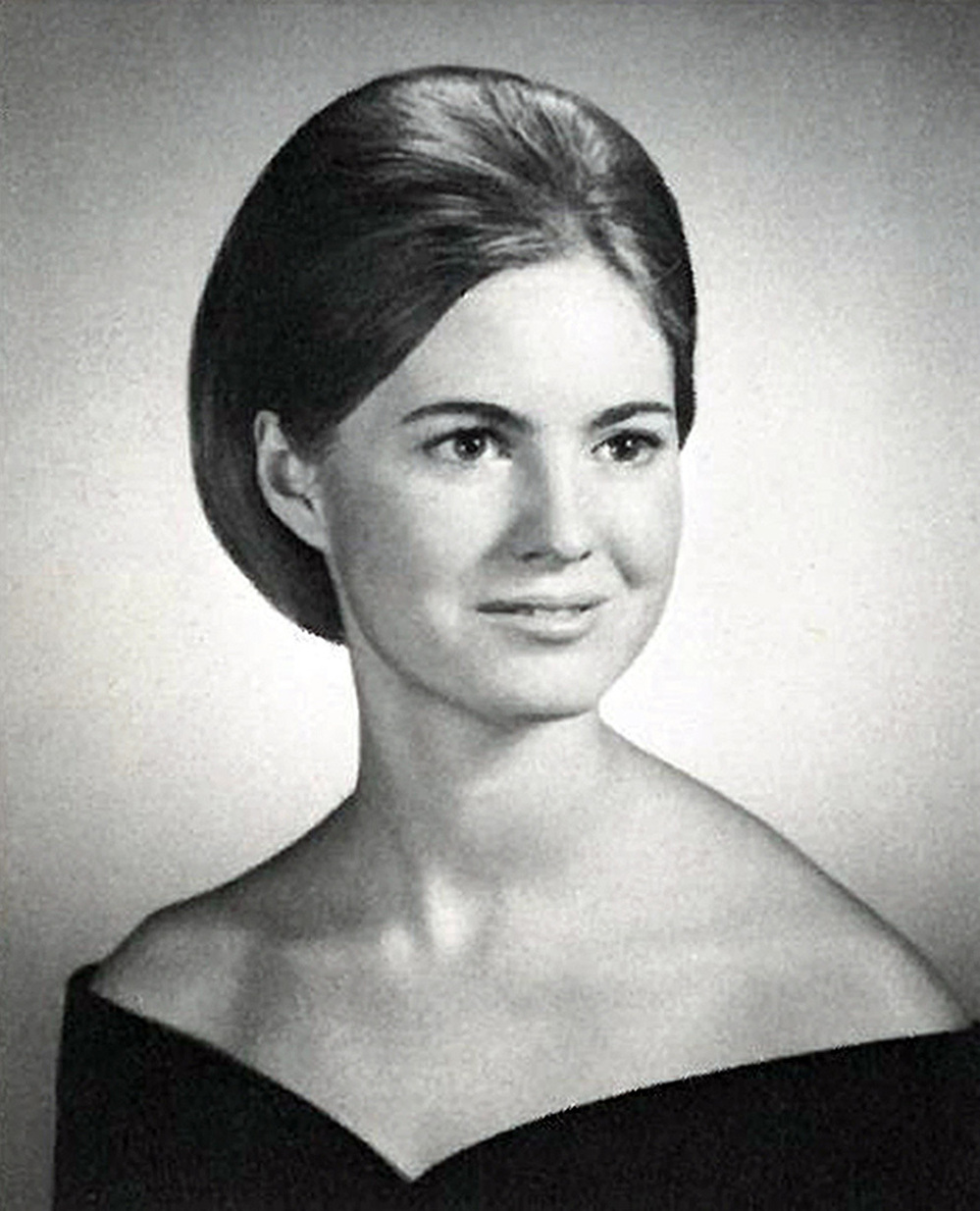 Ann Davies in a 1967 photo from her senior year of high school.