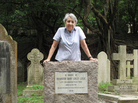 For more than a decade, author Patricia Lim researched the 8,000 graves of the Hong Kong Cemetery, one of the city's oldest Christian cemeteries. Here, Lim stands at the grave of former Hong Kong police officer Richardson Barry Loxley Leslie. Last year, she rested on the grave while, unbeknownst to her at the time, she was having a mild heart attack. For more than a decade, author Patricia Lim researched the 8,000 graves of the Hong Kong Cemetery, one of the city's oldest Christian cemeteries. Here, Lim stands at the grave of former Hong Kong police officer Richardson Barry Loxley Leslie. Last year, she rested on the grave while, unbeknownst to her at the time, she was having a mild heart attack.