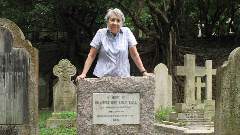 For more than a decade, author Patricia Lim researched the 8,000 graves of the Hong Kong Cemetery, one of the city's oldest Christian cemeteries. Here, Lim stands at the grave of former Hong Kong police officer Richardson Barry Loxley Leslie. Last year, she rested on the grave while, unbeknownst to her at the time, she was having a mild heart attack. For more than a decade, author Patricia Lim researched the 8,000 graves of the Hong Kong Cemetery, one of the city's oldest Christian cemeteries. Here, Lim stands at the grave of former Hong Kong police officer Richardson Barry Loxley Leslie. Last year, she rested on the grave while, unbeknownst to her at the time, she was having a mild heart attack.