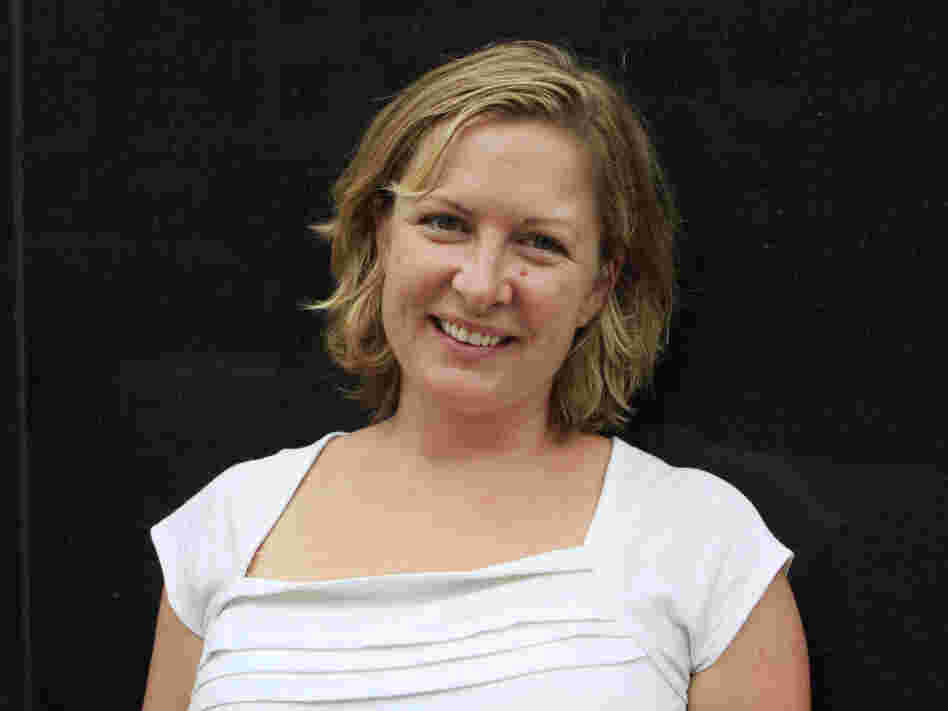 Tess Taylor visits NPR headquarters in Washington on Monday.
