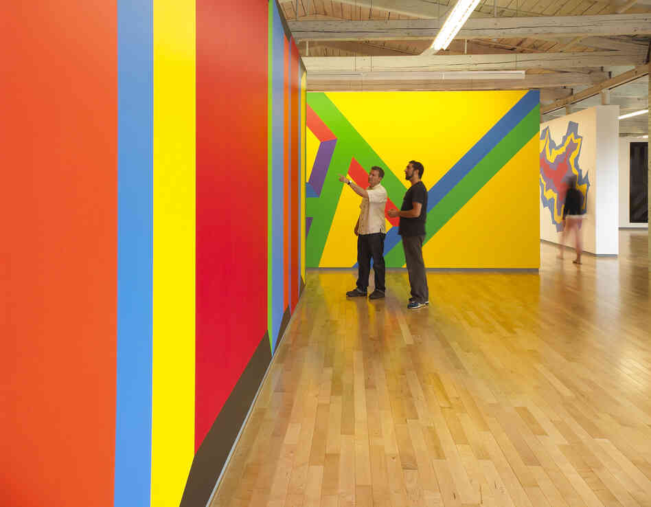 Sol LeWitt: A Wall Drawing Retrospective includes 105 of LeWitt's large-scale works. It will be on-view at MASS MoCA until 2033.