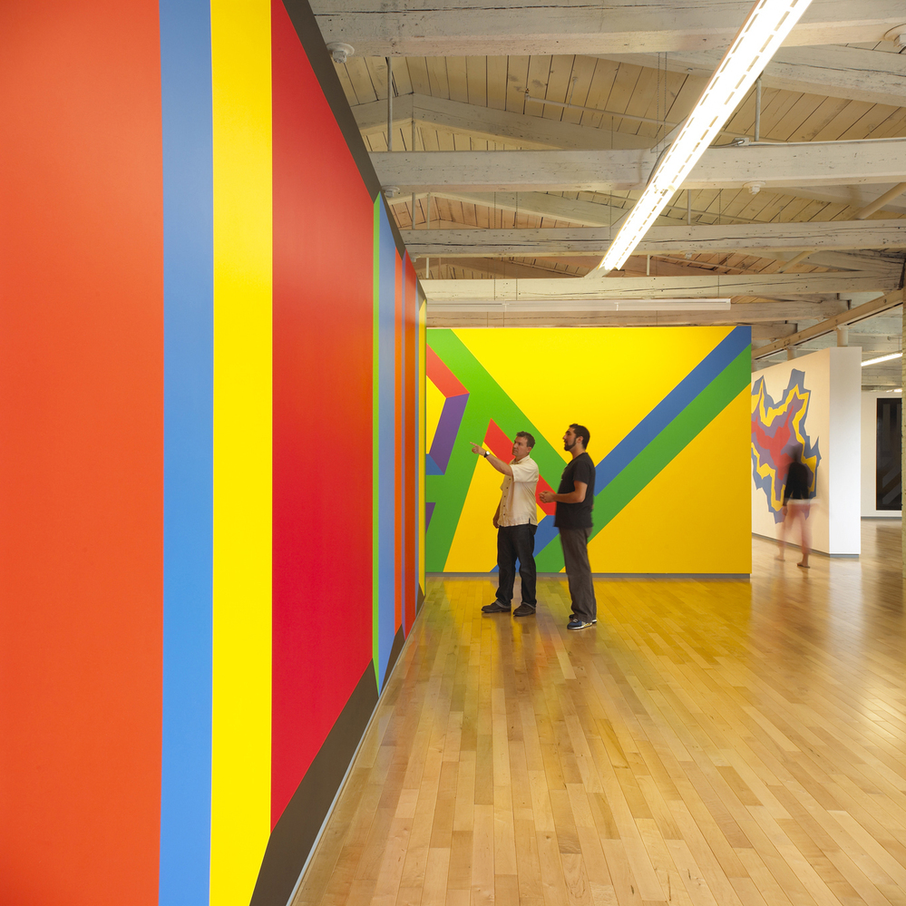 Sol LeWitt: A Wall Drawing Retrospective includes 105 of LeWitt's large-scale works. It will be on-view at MASS MoCA until 2033.