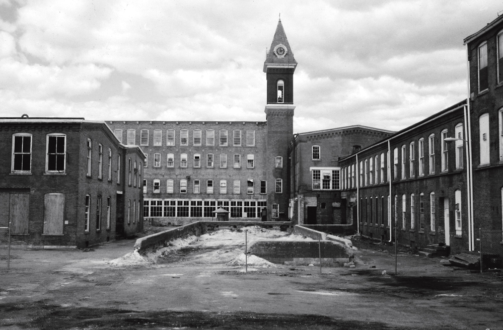 MASS MoCA is a complex of 26 renovated 19th-century factory buildings. The site was formerly the home of Arnold Print Works (1860-1942) and Sprague Electric Company (1942-1985).