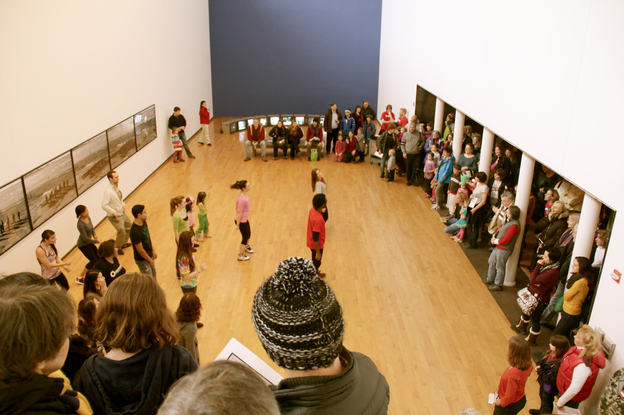 120,000 people visit MASS MoCA every year. Above, an event at the museum's Free Day in February 2012.