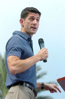 Republican vice presidential candidate Paul Ryan speaks Saturday in Florida. Republican vice presidential candidate Paul Ryan speaks Saturday in Florida.