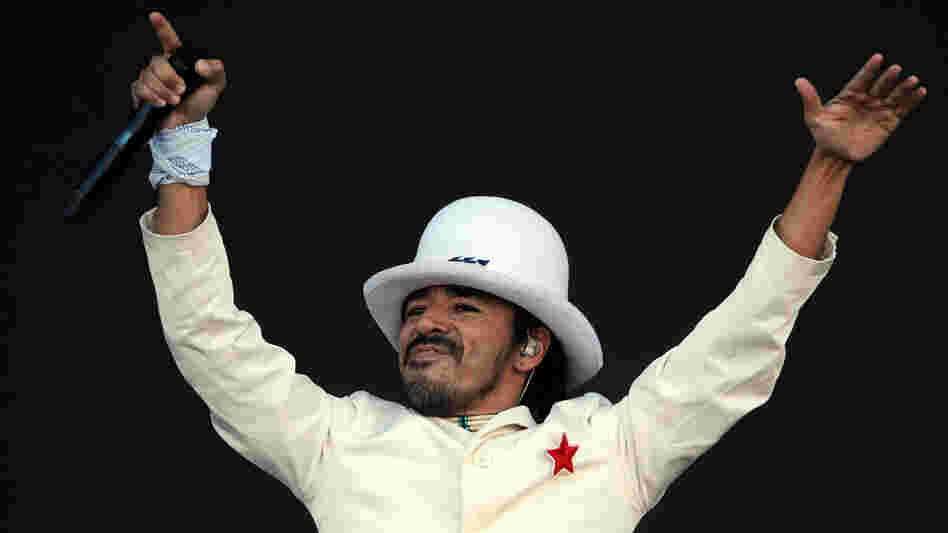 Singer of Mexican band Cafe Tacuba, Ruben Albarran.