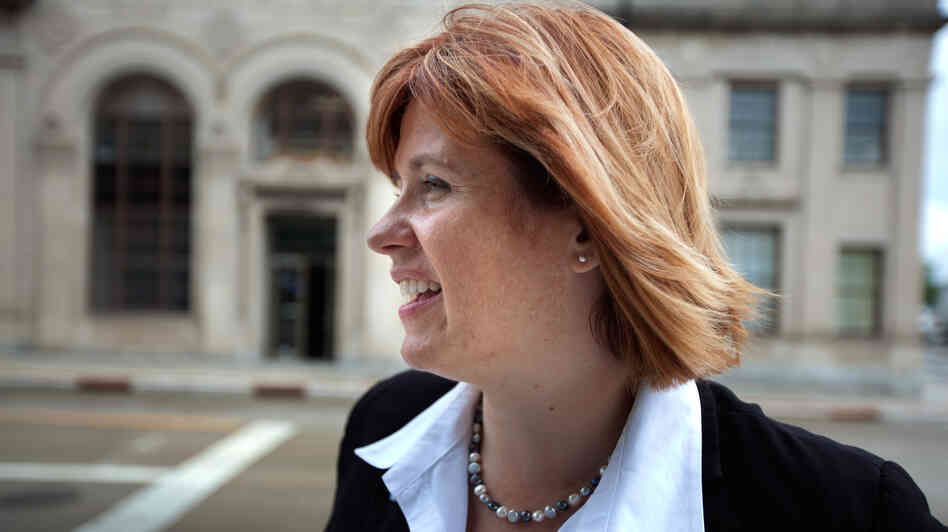 Wisconsin state Sen. Jessica King stands at the corner of Main Street and Algoma Boulevard in downtown Oshkosh. She won her seat in a senatorial recall campaign last year. Wisconsin state Sen. Jessica King stands at the corner of Main Street and Algoma Boulevard in downtown Oshkosh. She won her seat in a senatorial recall campaign last year.
