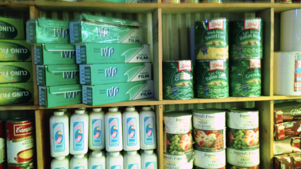 Many of the items in Kabul's Bush Bazaar are food and cleaning supplies that have presumably been stolen from NATO deliveries to Afghanistan.