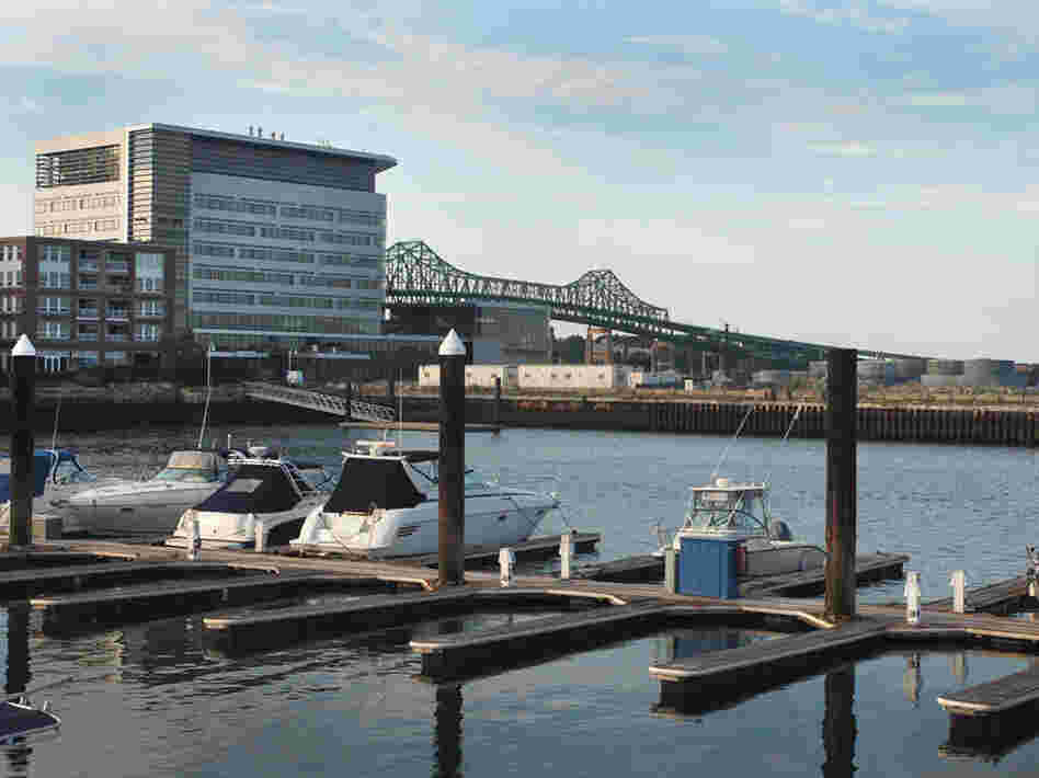 The Spaulding Rehabilitation Hospital, slated to open in 2013, sits on the Boston Harbor waterfront. The hospital has been designed with the increased risk of flooding in mind.
