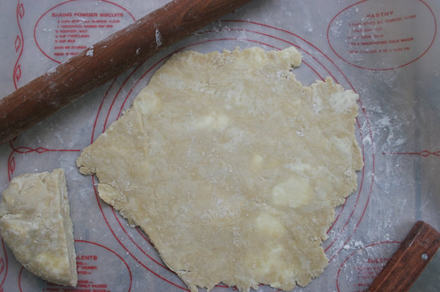 Rolling out the pie crust