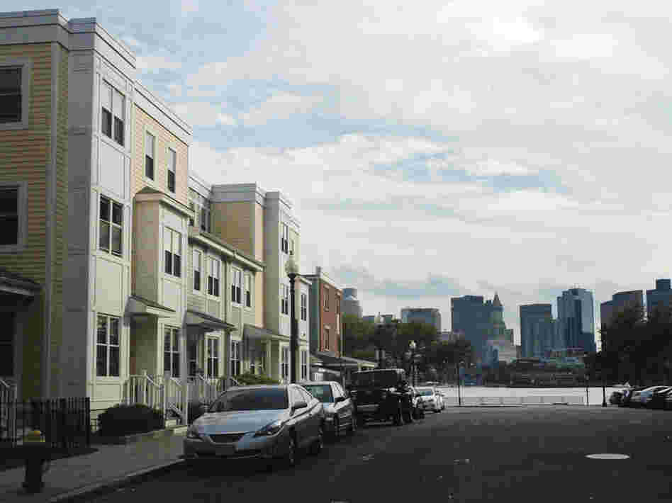 Some residents in this waterside housing development in East Boston say they would like more guidance from the city on how to plan for future flooding.