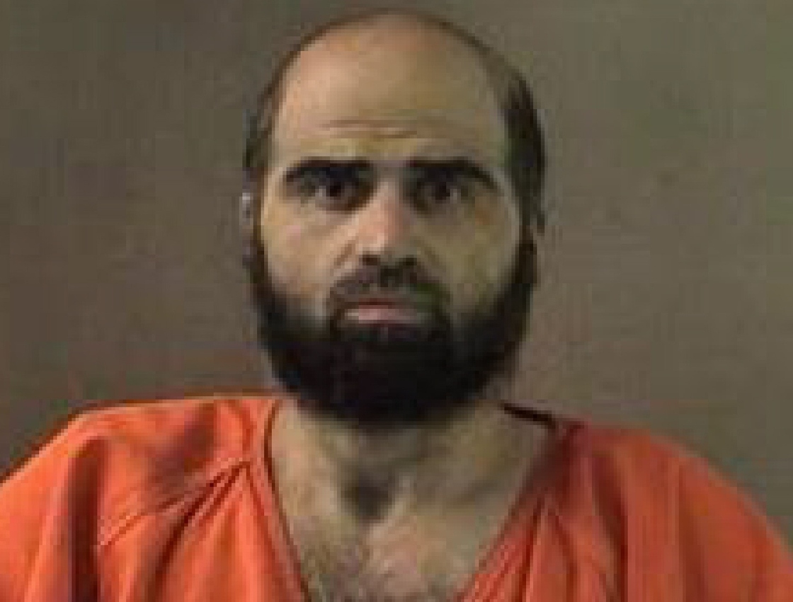 This undated handout photo provided by the Bell County Sheriff's Department shows US Army Maj. Nidal Hasan