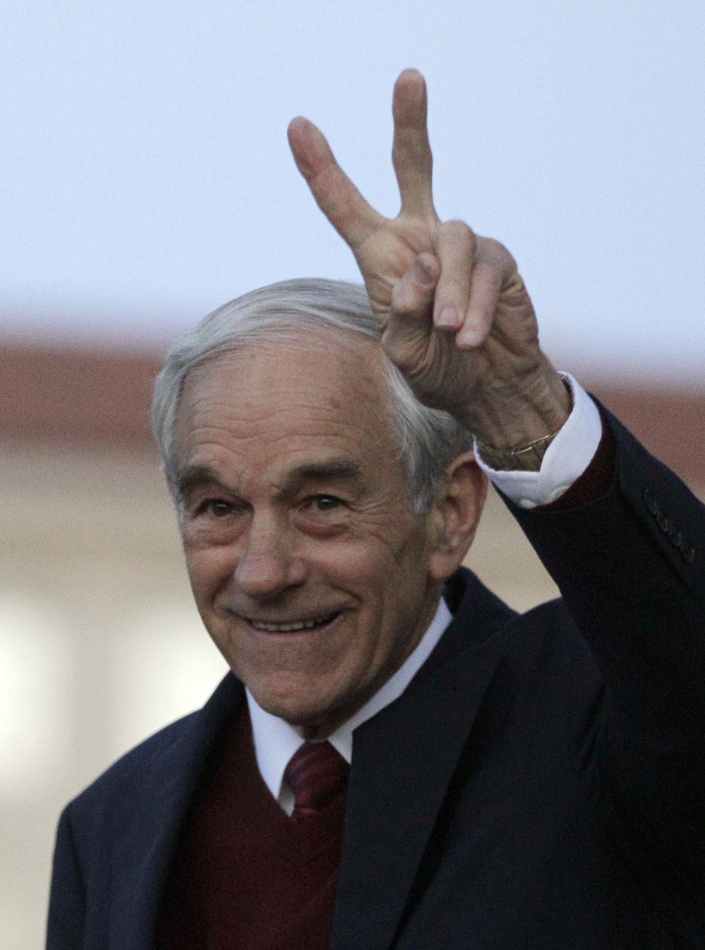 Rep. Ron Paul, R-Texas, after speaking in Berkeley, Calif., in April.