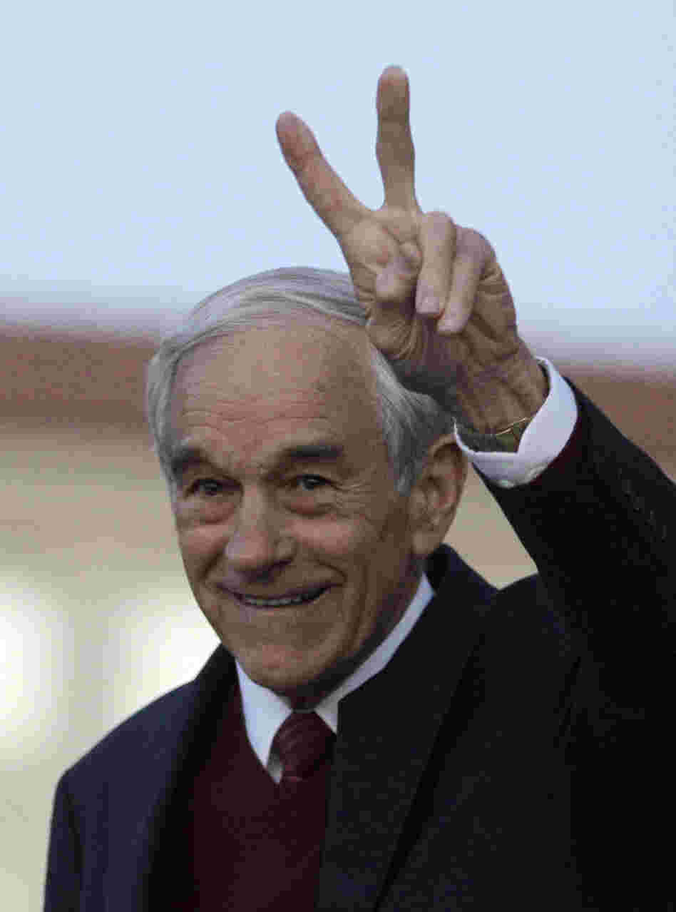 Rep. Ron Paul, R-Texas, after speaking in Berkeley, Calif., in April.