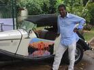 Cuba has tight advertising restrictions, so Cedric Fernando uses his British-made 1955 MG convertible to spread the word about his Indian restaurant, Bollywood, in Havana. Cuba has tight advertising restrictions, so Cedric Fernando uses his British-made 1955 MG convertible to spread the word about his Indian restaurant, Bollywood, in Havana.