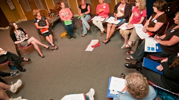A caring circle in Wyoming. (Courtesy of Connections Corner)