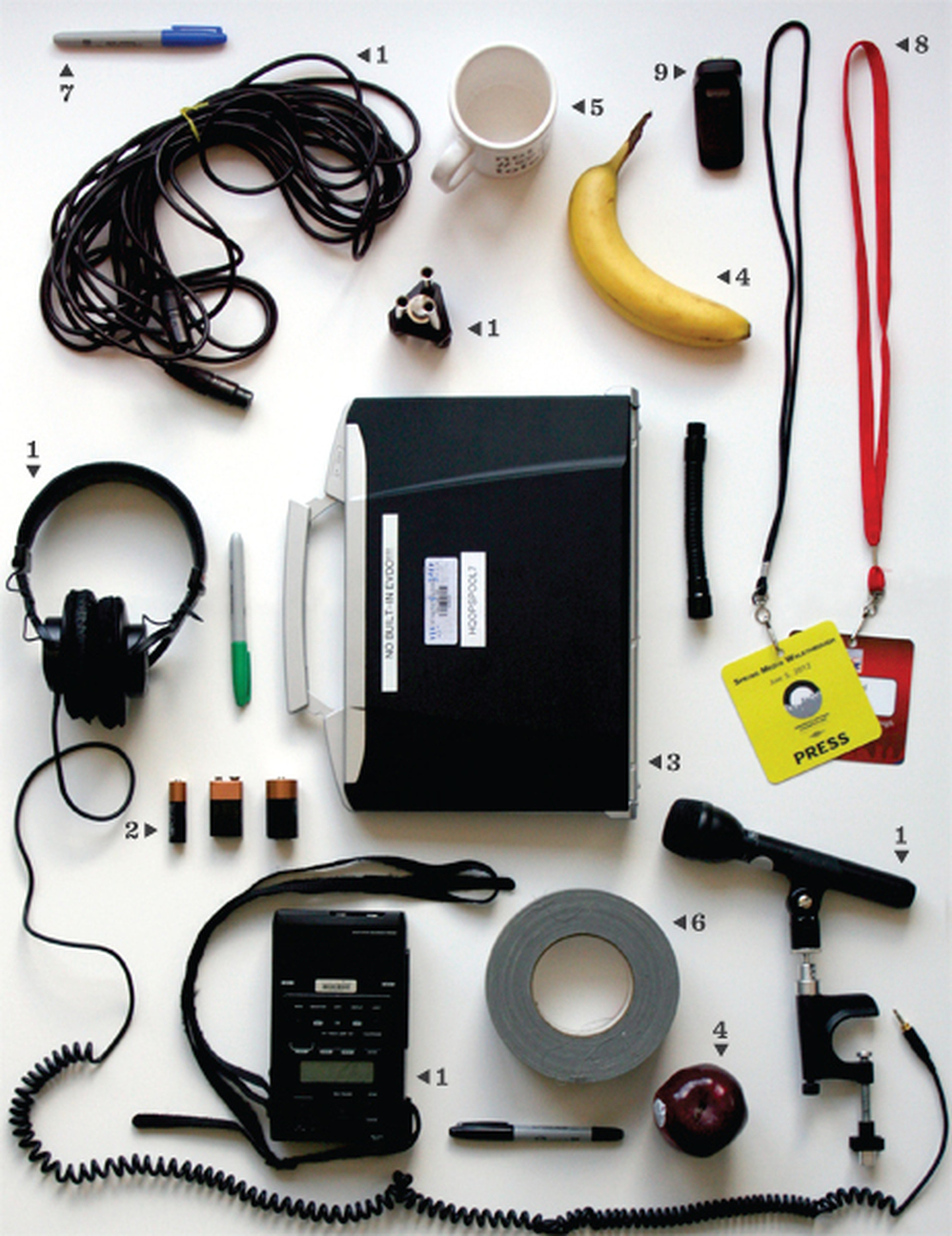 Keep reading for a description of the items the NPR Elections Team is taking to the Conventions.