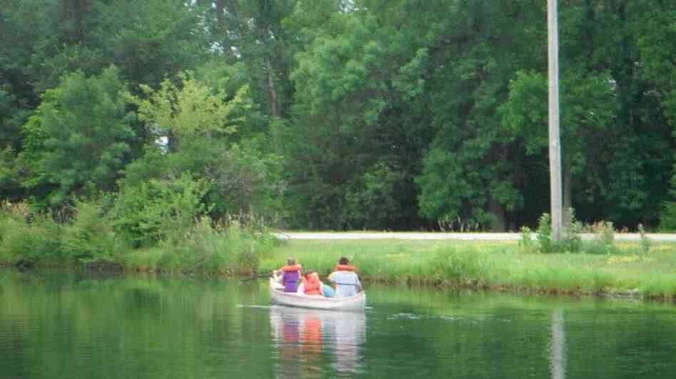 Canoeing at Camp Catch-Up.