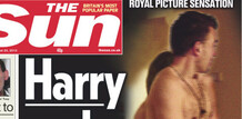 That's Harry, but not the prince: The Sun recreated the scene. That's Harry, but not the prince: The Sun recreated the scene.